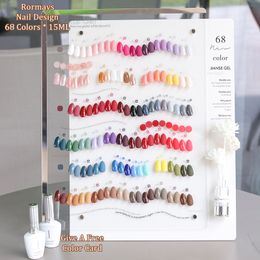 Rormays Fashion Autumn Winter New 68 Color gel Polishing Set Shiny Nail gel Lasting Varnish gel UV LED Soaking Primer Finish Nail Design Factory Wholesale