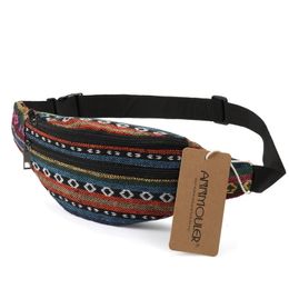 Waist Bags WR Design Fanny Pack Bohemian Style Women Bag Double Zipper Belt Pouch Travel Phone with 6 Colours 231013