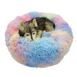Kennels Round Down Dog Bed Large And Soothing Sofa Cat's House Doughnuts Express Pet Products 2023