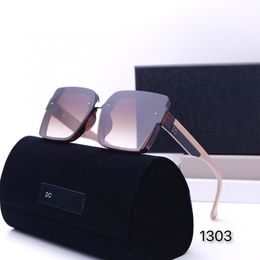 Fashion Classic Designer Sunglasses For Men Women Sunglasses Luxury Polarised Pilot Oversized Sun Glasses UV400 Eyewear PC Frame Polaroid Lens S1303