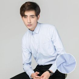 Men's Dress Shirts High Quality Long Sleeved White Shirt Autumn And Winter Korean Version Business Casual Cotton Youth Top Occupation