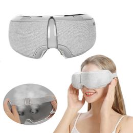 Sleep Masks Electric Nano Steam Eye Massager Smart Airbag Vibration Compress Relieve Fatigue Dark Circles Bluetooth Care Device 231013