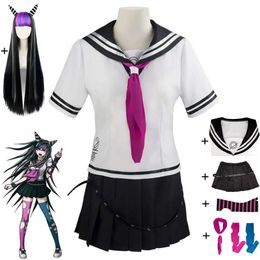 Cosplay Game Super Dangan Ronpa Danganronpa Mioda Ibuki Cosplay Costume Wig Anime School Sailor Jk Uniform Hallowen Suit