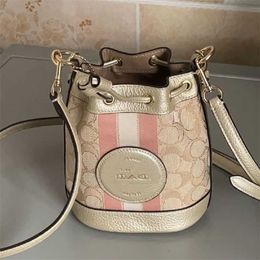 1796 number 2023 New Dempsey Mini Drawstring Bucket Bag Fragrant Blae One Shoulder Crossbody Handheld Old Flower Wanderer