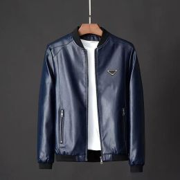 Mens Jackets 2023 New Winter Leather Jacket Designer Mens High Quality Leather Jacket Windproof Casual Windbreaker Outdoor Fashion Jacket Clip Windpro Y63x