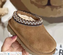 Toddler Tasman II Slippers Tazz Baby Shoes Kids Chestnut Fur Slides Sheepskin Shearling Classic Ultra Mini Boot Winter Mules Slip-on Wool Little Big690