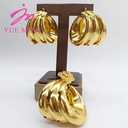 Wedding Jewellery Sets YM Pendant Bold Earrings for Women Dubai 18K Gold Plated Copper Jewellery Sets Africa Luxury Party Wedding Gift Jewellery Accessary 231013