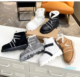 new designer Snow boots women platform boot Ankle martin booties real leather best quality classic