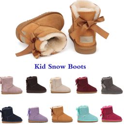 24 U Boots Kids boots Australia snow boot Designer Children shoes winter Classic Ultra Mini Boot Botton baby boys girls Ankle booties kid fur Suede NEW