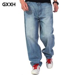European and American models loose jeans Spring and Autumn Men's Retro Straight Large size Men's jeans Size 30-38 40 42 234j