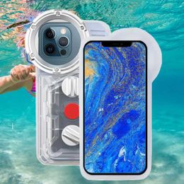 Cell Phone Cases Waterproof Phone Case for iPhone 14 Pro Max /13/12/13 Pro Max Diving Housing Underwater Protective Cover Swimming Snorkeling L230823