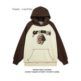Jayihome Pet Angel Wings Hooded Pullover Sweater for Female Couples China-Chic Loose Hoodie Top Autumn