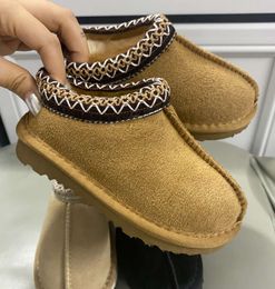 Toddler Tasman II Slippers Tazz Baby Shoes Kids Chestnut Fur Slides Sheepskin Shearling Classic Ultra Mini Boot Winter Mules Slip-on Wool Little Big573