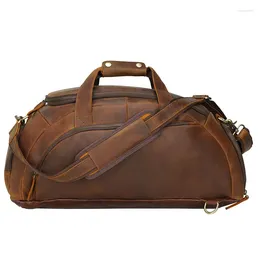 Duffel Bags Leather Travel Handbag Backpack Bag Totes Overnight Duffle Mens Hand Luggage Backpacks Men