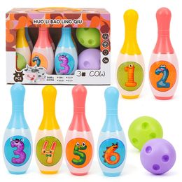 Sports Toys Bowling Set Education Toys For Kids Toddlers Animal Number Learning Indoor Outdoor Sports Games Toys for Kids Baby Gift 231013