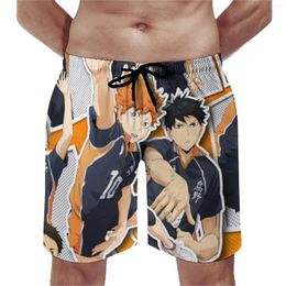 Men's Shorts Miya Atsumu Board Anime Haikyu High Cute Hawaii Beach Men Printed Sports Fitness Quick Dry Trunks Gift