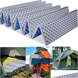 Outdoor Pads Outdoor Pads Cam Mat Moistureproof Mattress Tralight Foam Picnic Folding Egg Slot Beach Xpe Tent Slee Portable Sports Out Dhjbt