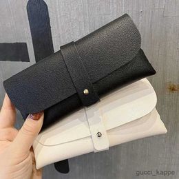 Sunglasses Cases Leather Glasses Case Luxury Soft Sunglasses Storage Bag Portable Eyeglasses Protector Pouch Box Eyewear Accessories R231014