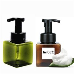 250ml/85oz Foaming Plastic Pump Bottle Soap Foam Dispenser Refillable Portable Empty Foaming Hand Soap Dispenser Bottle Iquqt