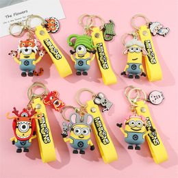 36 Styles Cute Anime Keychain Charm Key Ring Lovely Japanese Classic Animes Birthday Attributes Doll Couple Students Personalized Creative Valentine's Day Gift DHL