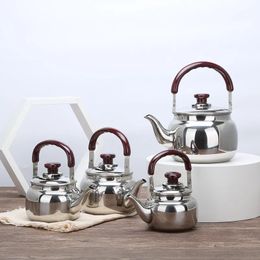 Water Bottles Stainless Steel Kettle Retro Kungfu Tea Teapot Outdoor Small Kettle Household Induction Cooker Teapot 231013