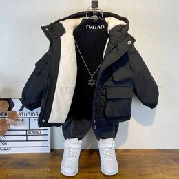 Down Coat 1 2 3 4 5 7 9 10 Years Old Boys Baby Jacket Winter Thicken Warm Kids Outerwear Fashion New Style Parkas Zipper Hooded Coat 2023 J231013