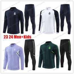 2023 BELLINGHAM Real Madrids tracksuit Soccer jersey men jacket training suit VINI JR 23 24 real Madrides men and kids football sportswear chandal futbol Sweatshirt