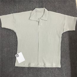 Men's T-Shirts Vintage HOMME PLISSE T Shirt Men Women 11 -Quality Folds Pleated Summer Style Tee Tops275v