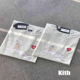 Clothing T-shirt 21ss Kith t Shirt Men Women Cupid Archery Love Print Fashion Trend Comfortable Loose Simple Casual Tshirt55g9273n