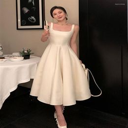 Casual Dresses 2022 Summer Women Fashion Woman Dress Elegant Prom Midi Vintage Princess Female Evening Party A Line Vestdios268Y