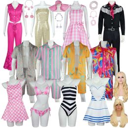 Cosplay New Latest Movie Ken Cosplay Costume Wig Man Sexy Woman Child Princess Starry Pink Dress Swimsuit Beachwear Hallowen Suit