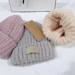 Luxury Brand Children Warm Berber Fleece Cap Winter Soft Kids Beanies Good Quality 4 Colours For 1-5 Years Old Wholesale