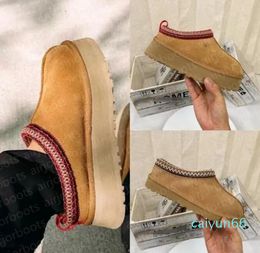 Designer boots Womens Slippers Boot mustard seed Chestnut Men Slip-on Shoes Suede Wool Winter boots Sheepskin Classic Ultra Mini Flat low Boot