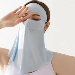 Scarves Colour Sun Protection Neck Outdoor Eye Womne Face Shield Sunscreen Mask Full Driving