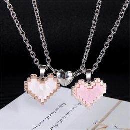 Pendant Necklaces Couple Attraction Friend Necklace A Pair Of Love Magnetic Valentine's Day Fashion Versatile Trendy Jewel