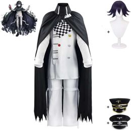 Cosplay Game Kokichi Oma Dangan Ronpa Danganronpa V Killing Harmony Cosplay Costume Wig Hat Anime President Uniform Halloween Suit