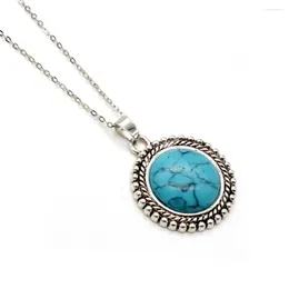Pendant Necklaces ! Circular Suspension Necklace Natural Stone For Women Fashion Jewerly Making Woman Gift