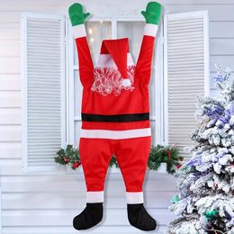 1pc, Hanging Santa Claus, Christmas Decorations, Christmas Ornaments For Roof, Porch, Gutter, Balcony, Christmas Decor Outdoor And Indo, Navidad, Christmas Party Favors