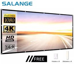 Projection Screens Salange Projection Screen Portable Projector screen 100 inch 120 inch 150 inch 16 9 Outdoor Movie Screen For Tr3353612