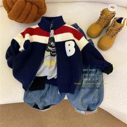Jackets Boys And Girls' Sweater Coat Korean Spring Autumn Children's Leisure Zipper Cardigan