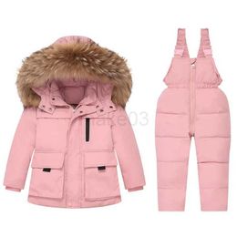 Down Coat Winter Down Jacket jumpsuit Boy Baby Warm Overalls Kids Parka Hooded Coat Child Snowsuit Snow toddler girl Clothes Clothing Set J231013