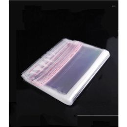 Gift Wrap Gift Wrap 100Pcs Mti-Size Garment Packaging Bag Cellophane Clear Opp Transparent Self-Adhesive Sealed Plastic Bags 35X40Cm-3 Dhf56