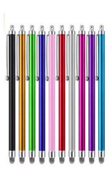 90 Touch Screen Pen Metal Capacitive Screen Stylus Pens For Samsung iPhone Cell Phone Tablet PC 10 Colors548y9067759