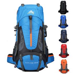 Backpacks 65L Large Camping Backpack Travel Bag Men' Luggage Hiking Shoulder Bags Outdoor Climbing Trekking Men Travelling 231013