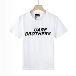 DSQ PHANTOM TURTLE Men's T-Shirts Mens Designer T Shirts Black White Back Logo Skater T-shirt Men Summer Fashion Casual Stree306p