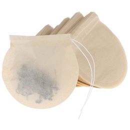 100 Pcs/Lot Tea Tools Philtre Bags Natural Unbleached Paper Infuser Wood Pulp Material for Loose LLeaf Sachets Soup Hnrca