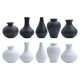 Vases Ceramic Vase Dried Flower Container 5 Piece Set For Entryway Bedroom Wedding