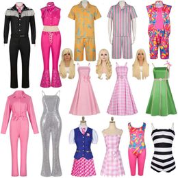 Cosplay Anime Movie Babi Ken Delancy Devin Hadley Isla Cosplay Costume Wig Pink Princess Dress Jumpsuit Sportswear Halloween Suit