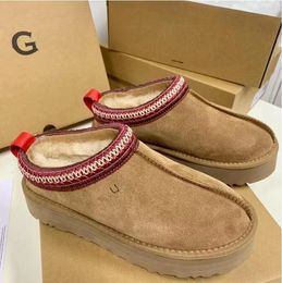 Australia Women Boots designer Tasman Slippers Tazz mustard seed Classic Ultra Mini Platform Snow Boot sheepskin shoes Fur Suede womens men Winter Uggsity Booties