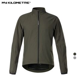 Cycling Jackets MY KILOMETRE Spring Men's Cycling Windbreaker Jacket Gravel Man Bicycle Windshield Jacket Windproof Packable Bicycle Wind Jacket 231013